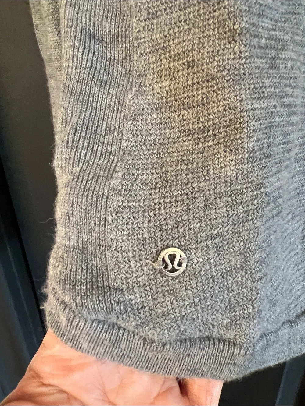 lululemon athletica Heather Gray Merino Wool Crew Sweater